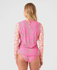 Roxy Women's Wild Sea Crewneck Rashguard