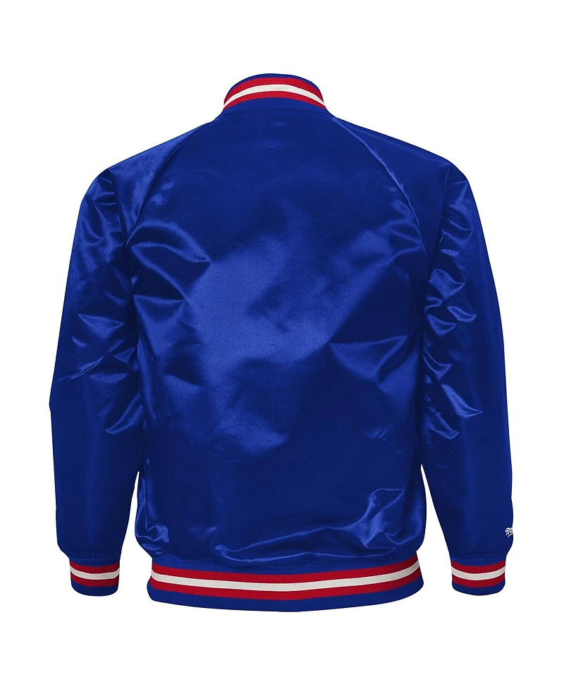 Mitchell & Ness Big Boys and Girls Royal Buffalo Bills Lightweight Full-Snap Satin Jacket