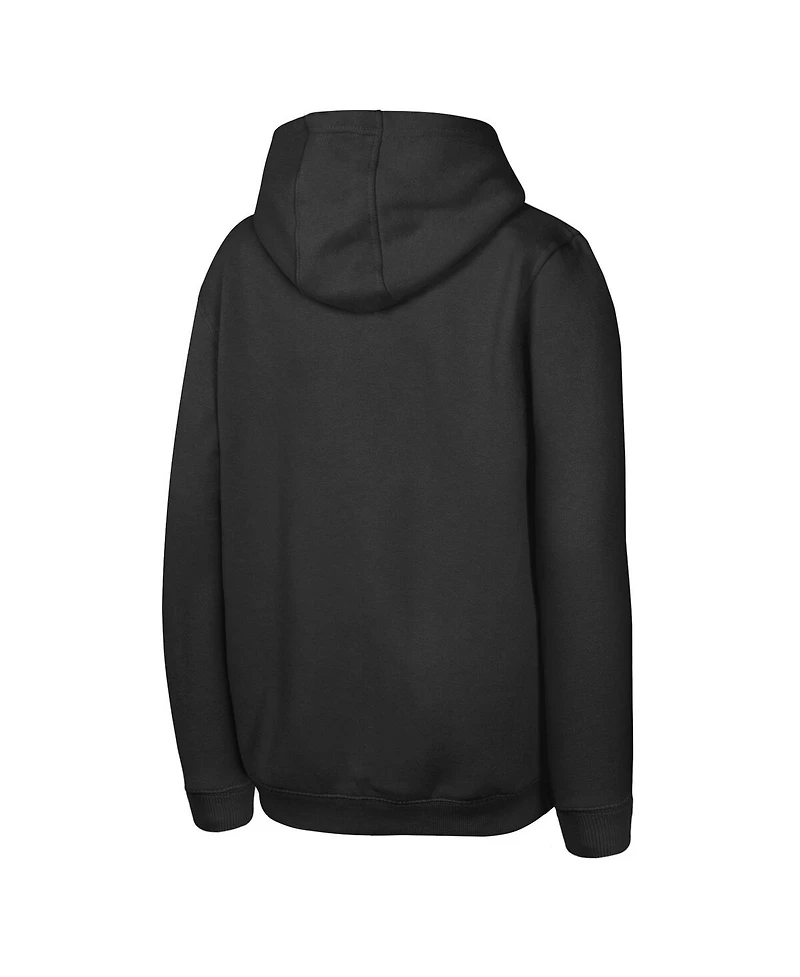 Outerstuff Big Boys and Girls Black Brooklyn Nets Logo Fleece Hoodie