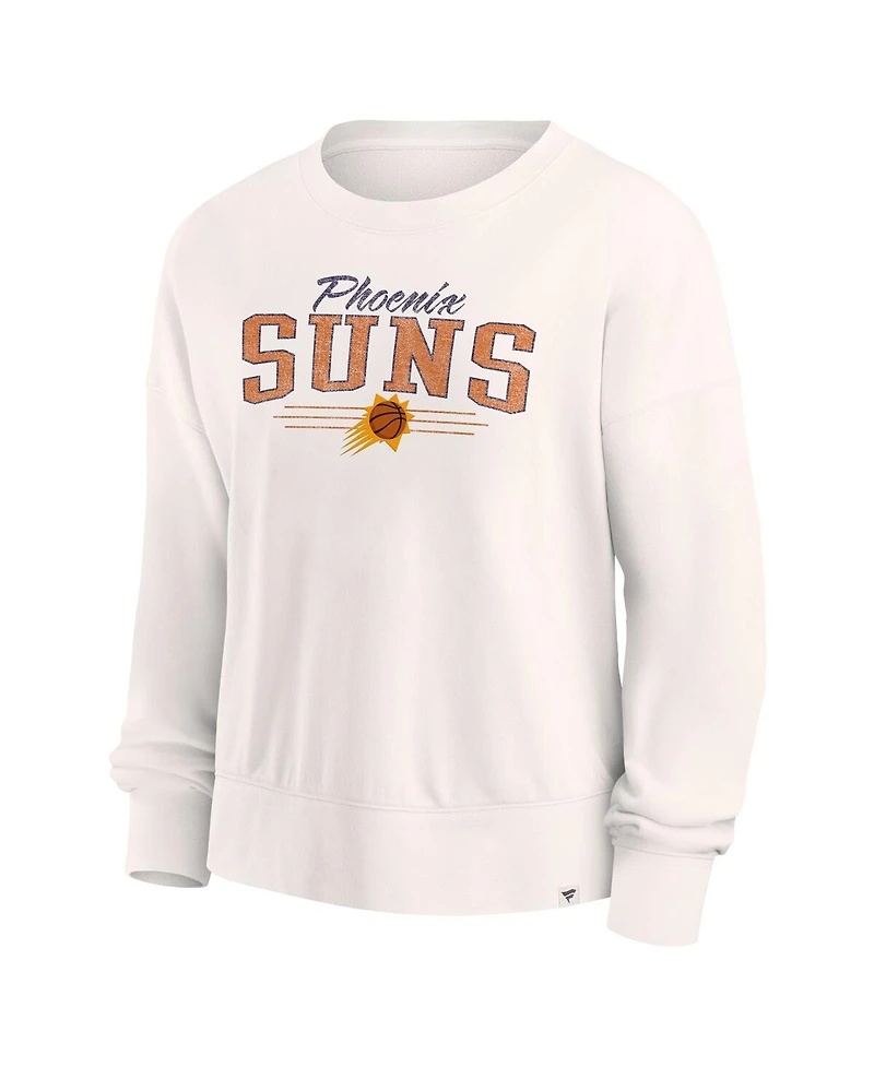 Fanatics Women's Cream Phoenix Suns Close the Game Pullover Sweatshirt