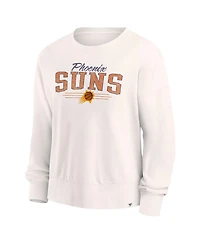 Fanatics Women's Cream Phoenix Suns Close the Game Pullover Sweatshirt