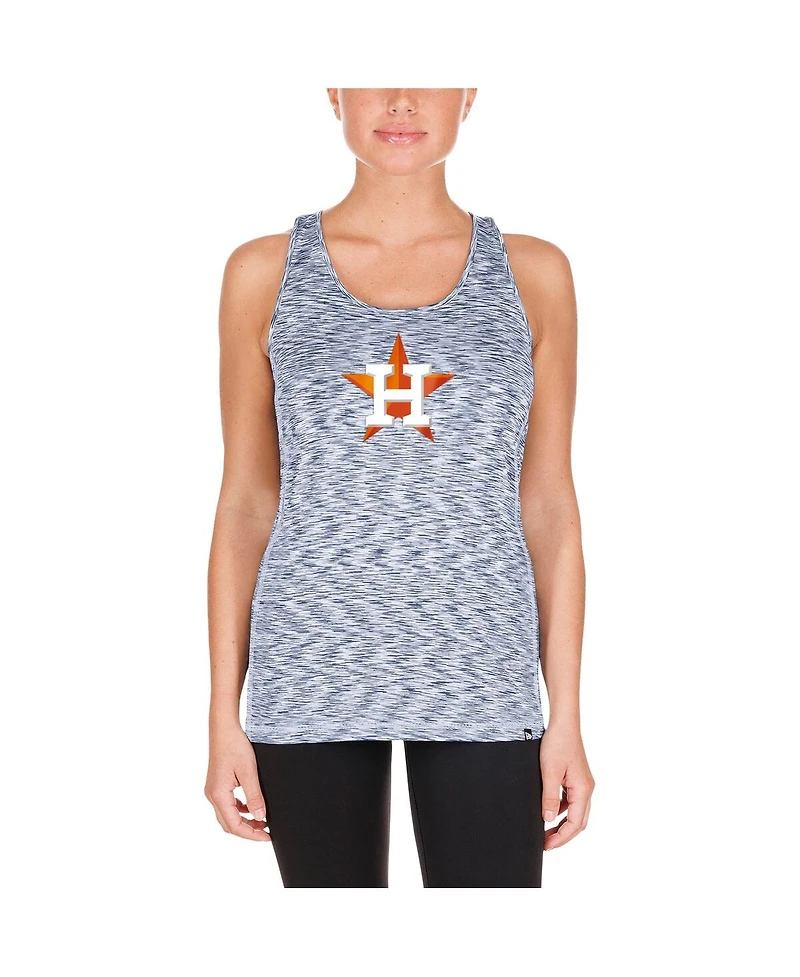 New Era Women's Navy Houston Astros Space Dye Keyhole Back Tank Top