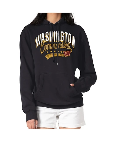 G-iii 4Her by Carl Banks Women's Black Washington Commanders Filigree Logo Pullover Hoodie