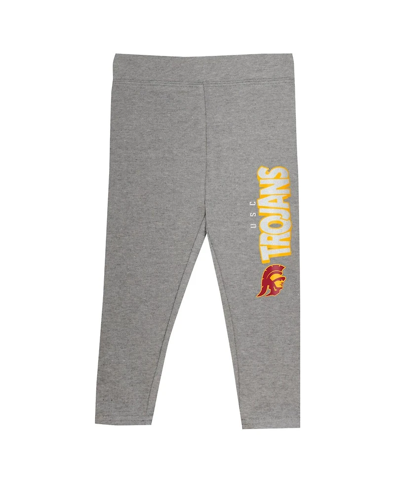 Outerstuff Girls Preschool 2-Piece Cardinal Usc Trojans Clubhouse Pullover Hoodie and Legging Set