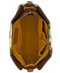 Patricia Nash Karine Mini Leather Top Handle Crossbody Handbag