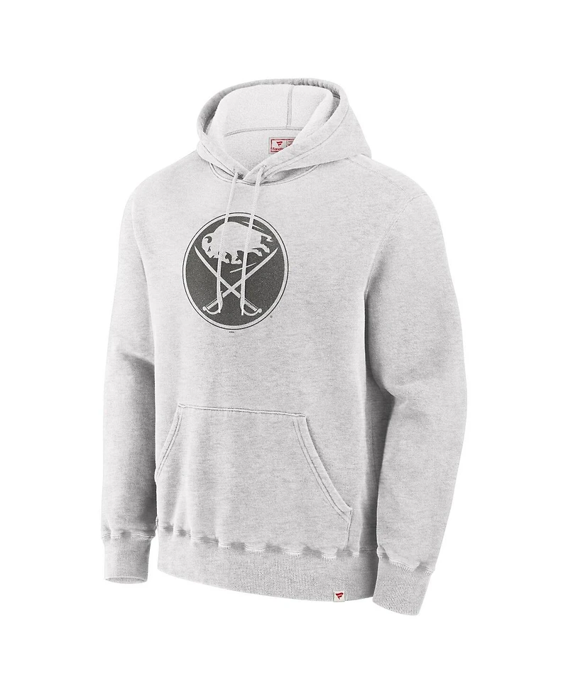 Fanatics Men's Cream Buffalo Sabres Made Canada Pullover Hoodie