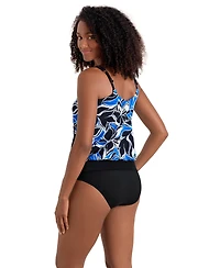 ShapeSolver Sport by Mimi Flamingo Women's Printed V-Neck Tankini Top