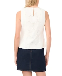 Vince Camuto Women's Embroidered Sleeveless Blouse