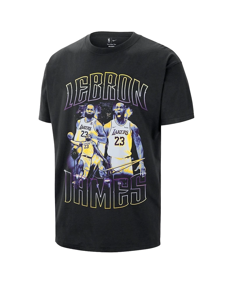 Nike Men's and Women's LeBron James Black Los Angeles Lakers Athlete T-Shirt