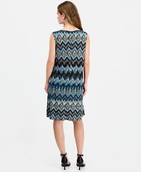 Connected Women's Round-Neck Sleeveless Sheath Dress