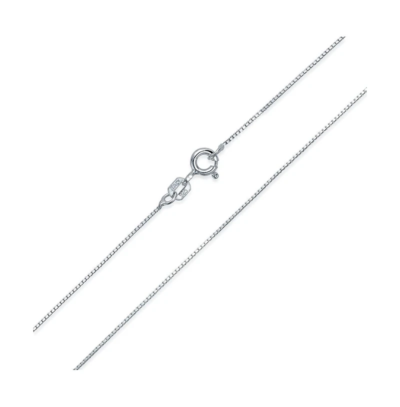 Bling Jewelry Classic 1MM Ultra-Thin Box Chain Necklace Gold Plated .925 Sterling Silver
