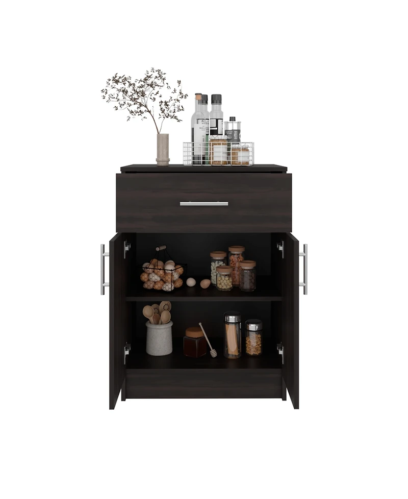 Fm Furniture Cope kitchen Pantry in melamine with 2 doors and 1 drawer