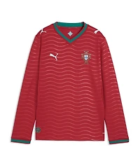 Puma Big Boys and Girls Red Portugal National Team 2026 Home Replica Long Sleeve Jersey