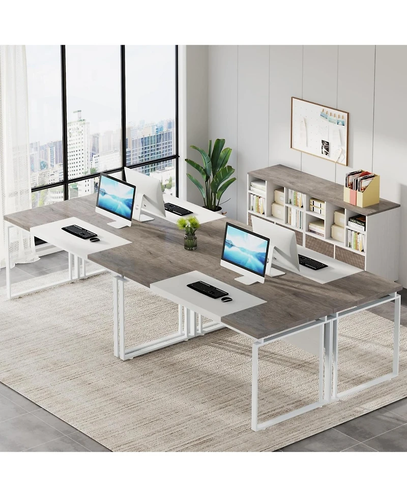 Tribesigns 63" Computer Desk Home Office Writing Table for Workstation (Only Table)