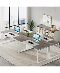 Tribesigns 63" Computer Desk Home Office Writing Table for Workstation (Only Table)