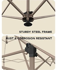 gaomon 13x13 Ft Gazebo Tent Outdoor Pop Up Canopy with Netting, Adjustable Height Instant Gazebos