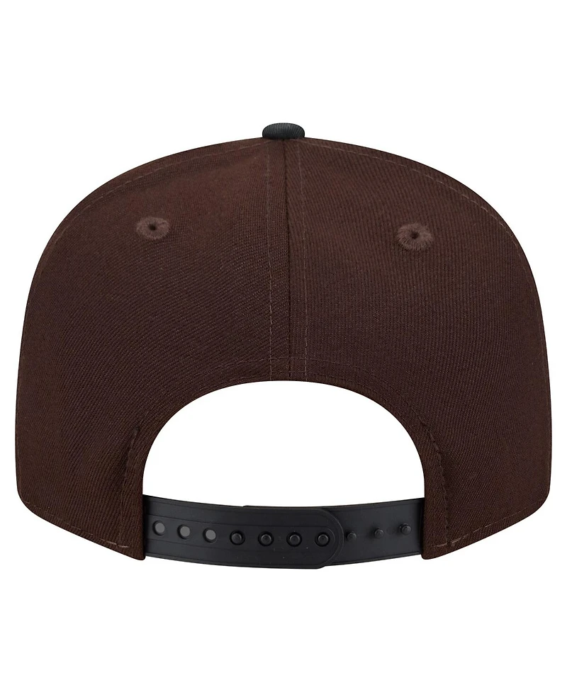 New Era Men's Dark Brown Houston Texans Burnt Wood Camo 9FIFTY Snapback Hat