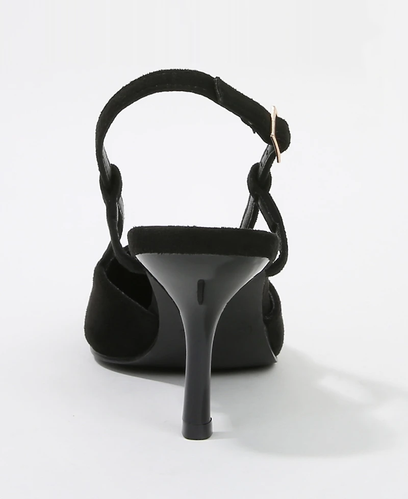 Berness Women 's Carmella Pointed Toe Slingback Heels