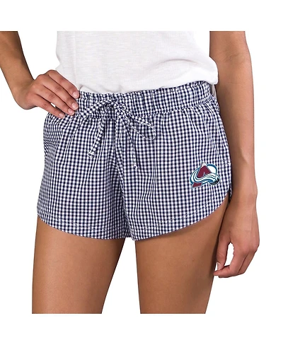 Concepts Sport Women's Navy/White Colorado Avalanche Tradition Woven Shorts