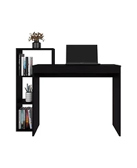 Fm Furniture Salome Computer Desk with Open Storage, Wenge