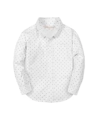 Hope & Henry Boys Organic Long Sleeve Seersucker Shirt