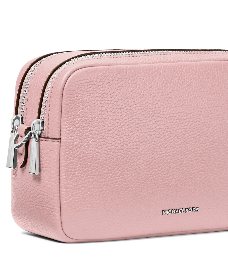 Michael Kors Bryant Medium Leather Double Zip Chain Camera Crossbody