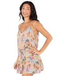 Hurley Women's Scenic Sunset V-Neck Mini Swim Dress