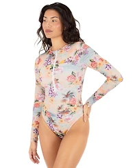 Hurley Women's Scenic Sunset Zip-Front Moderate One-Piece Surf Suit