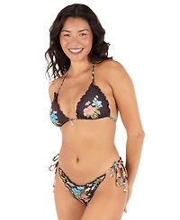 Hurley Women's Miami Garden Tri Tie-Bikini Top