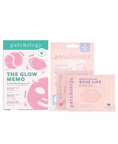 Patchology 4-Pc. The Glow Memo Hydrating and Smoothing Skincare Kit