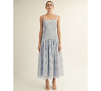 Arose Studio, Inc Women's Square Neck Midi Dress