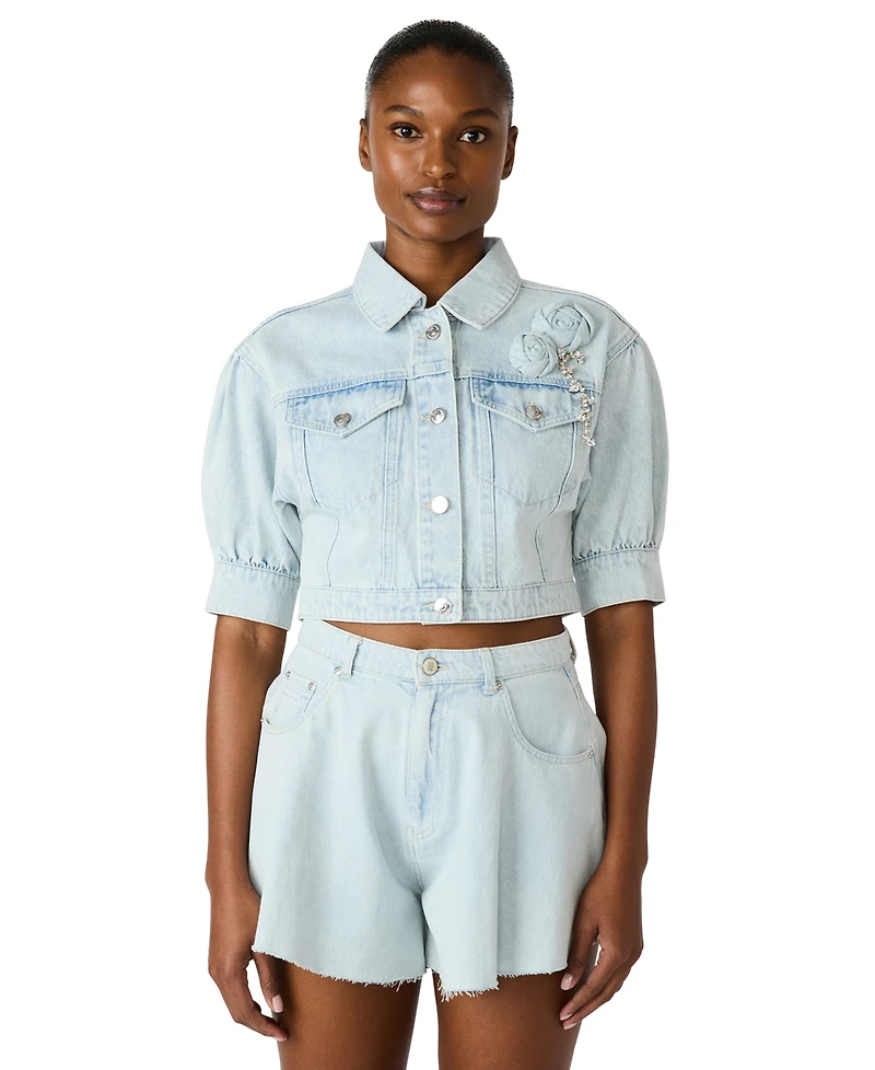 Steve Madden Women's Serafina Collared Jacket