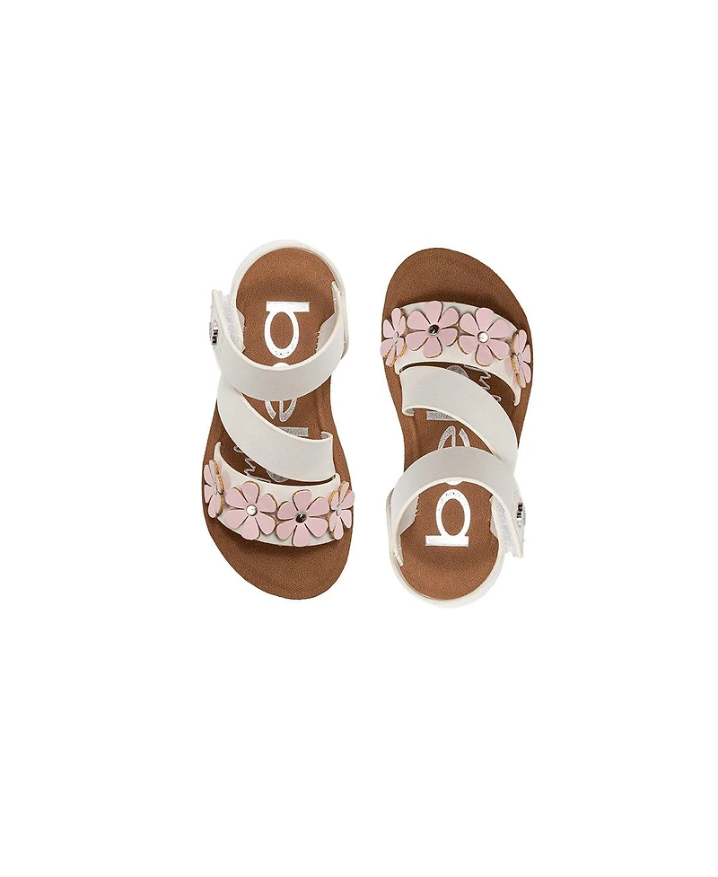 Bebe Big Girls Sandals – Cute Flat Adjustable Summer Strappy