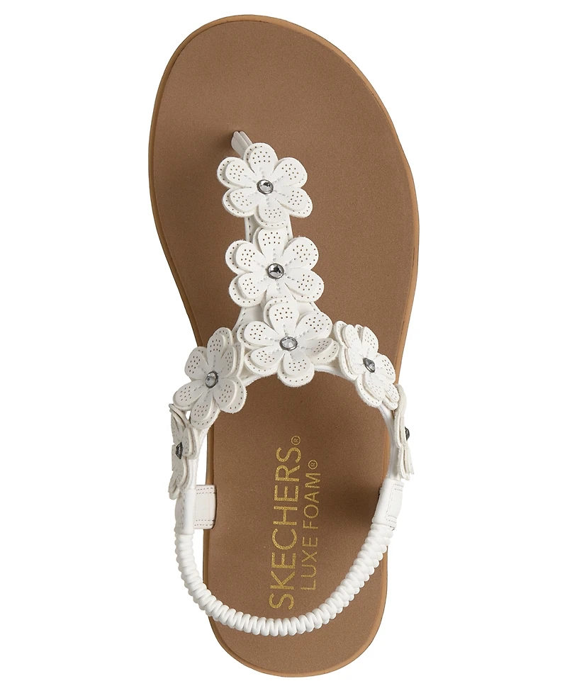 Skechers Women's Summer Cove - Beach Bloom Flip-Flop Thong Sandals from Finish Line