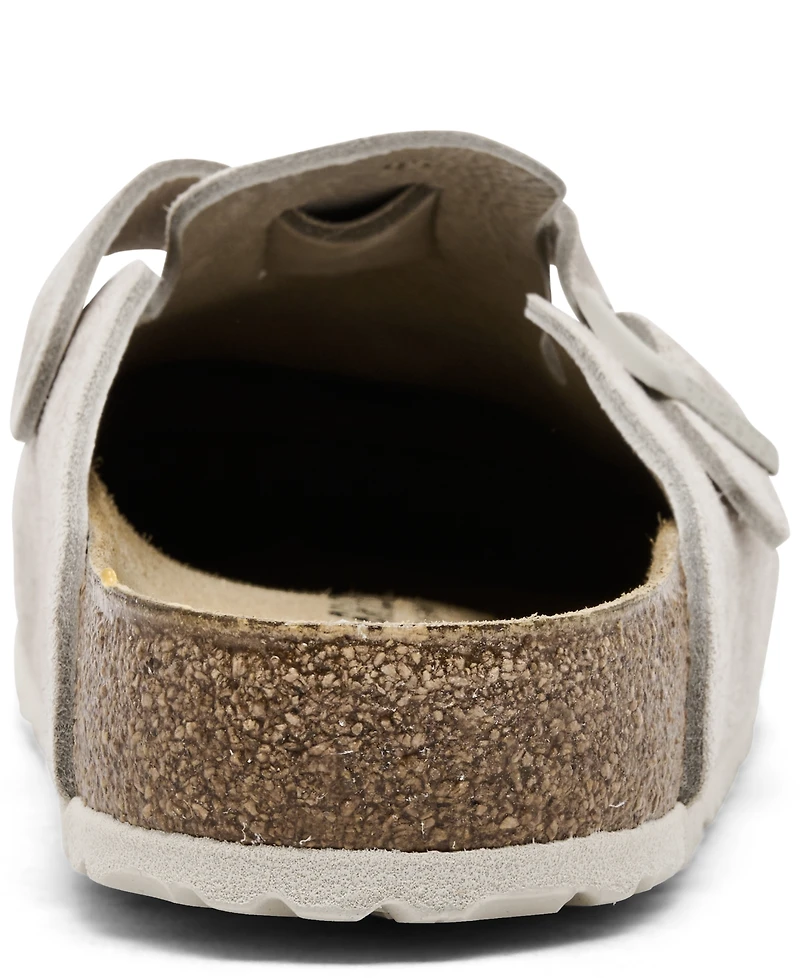 Birkenstock Men's Boston Soft Footbed Suede Leather Clogs from Finish Line