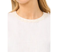 Vince Camuto Women's Sleeveless Crewneck Blouse