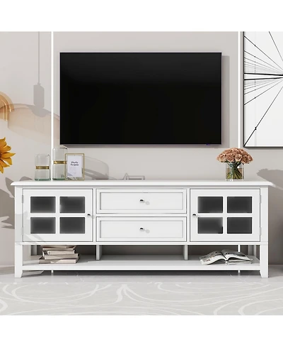 gaomon Modern Tv Stand for Tv Up to 60 Inch Media Console Tv Cabinet Entertainment Center with Storage Cabinets Drawers