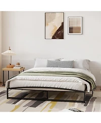 gaomon Metal Bed Frame,Platform Frame with Arch Design,10" Heavy Duty Strong Support Slats,Sturdy Mattress Foundation,Easy Assembly