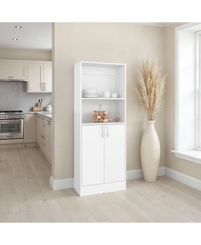 Fm Furniture Insite Kitchen Storage Cabinet with 3 Shelves and 2 Closed Compartments