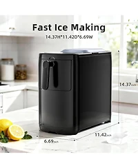 Antarctic Star Compact Countertop Ice Maker, Ready 7 Mins with Space-Saving Design