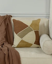 Rizzy Home Francy Cotton Decorative Pillow, 18" x 18"