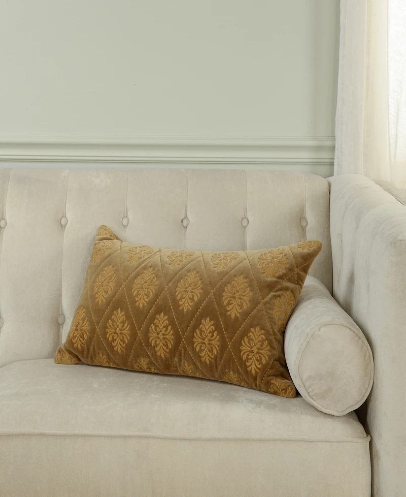 Rizzy Home Edna Cotton Decorative Pillow, 14" x 26"