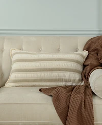 Rizzy Home Fannie Cotton Decorative Pillow, 14" x 26"