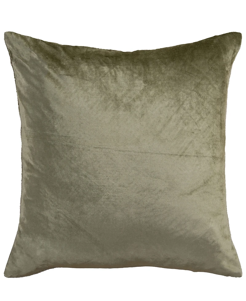 Rizzy Home June Velvet Decorative Pillow, 22" x 22"