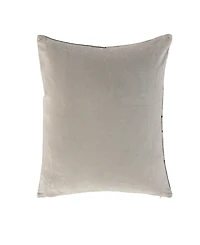Rizzy Home Patricia Leather Cotton Decorative Pillow, 22" x 22"