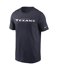 Nike Men's Navy Houston Texans Team Wordmark T-Shirt
