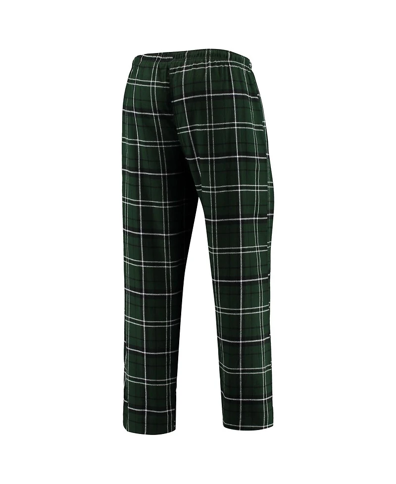 Concepts Sport Men's Hunter Green/Black Milwaukee Bucks Ultimate Plaid Flannel Pants