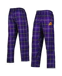 Concepts Sport Men's Purple/Black Phoenix Suns Ultimate Plaid Flannel Pants
