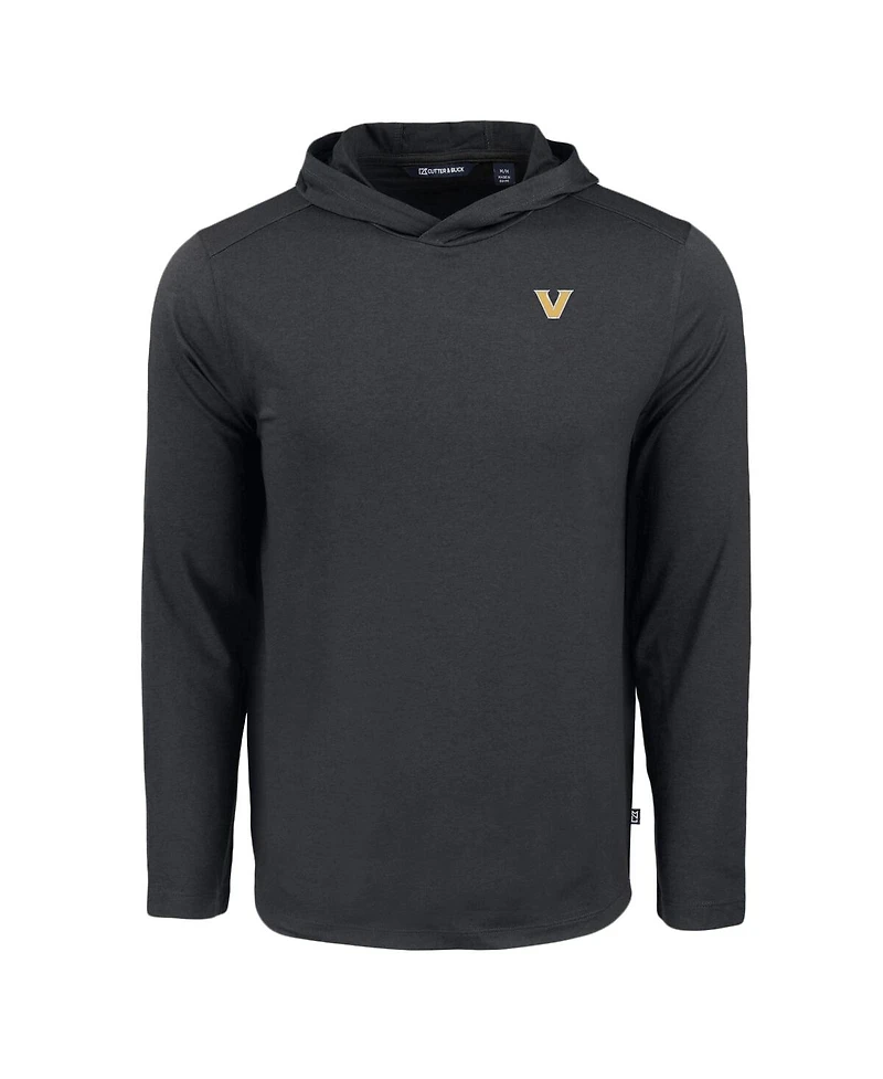 Cutter & Buck Men's Black Vanderbilt Commodores Coastline Epic Comfort Eco Long Sleeve Hoodie