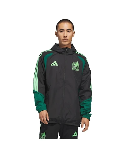 Adidas Men's Black Mexico National Team Fifa x World Cup 2026 Tiro All Weather Full-Zip Jacket